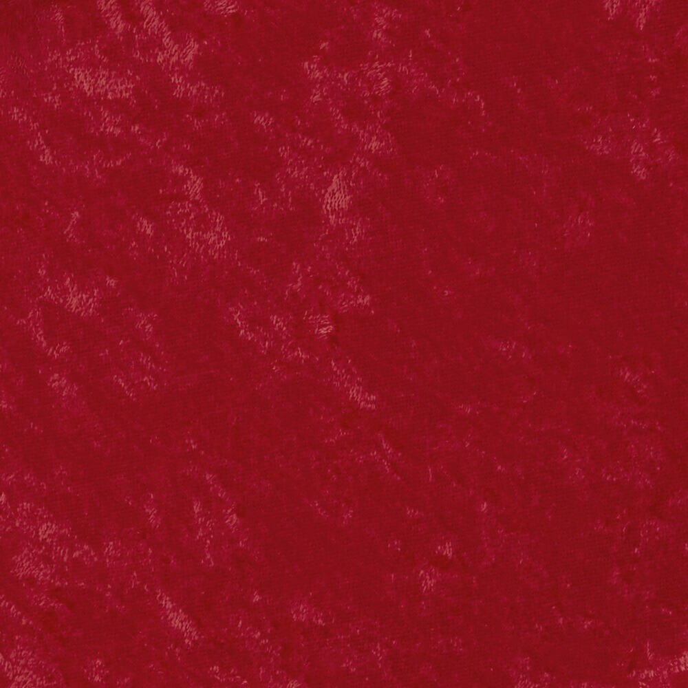 Crushed Panne Velvet Fabric by Glitterbug, Red, swatch