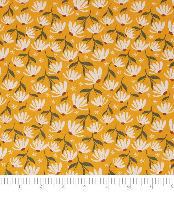 Coneflowers on Orange Cotton Fabric by Keepsake Calico, , hi-res, image 3