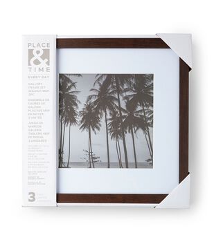 12 x 12 Gold Metal Galley Frame Set 3pk by Place & Time