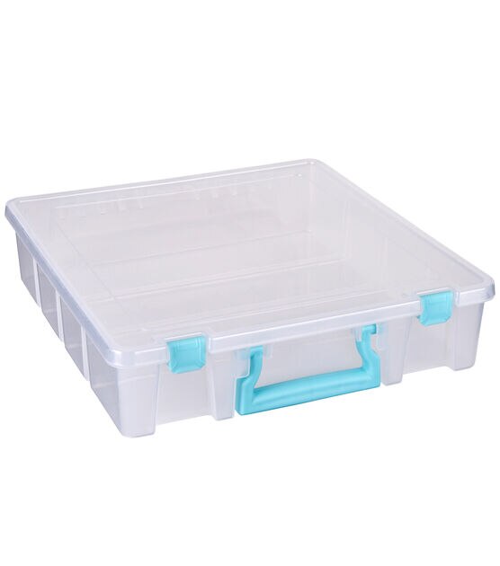 ArtBin 15 Super Satchel Clear Double Deep Box With Removable Dividers