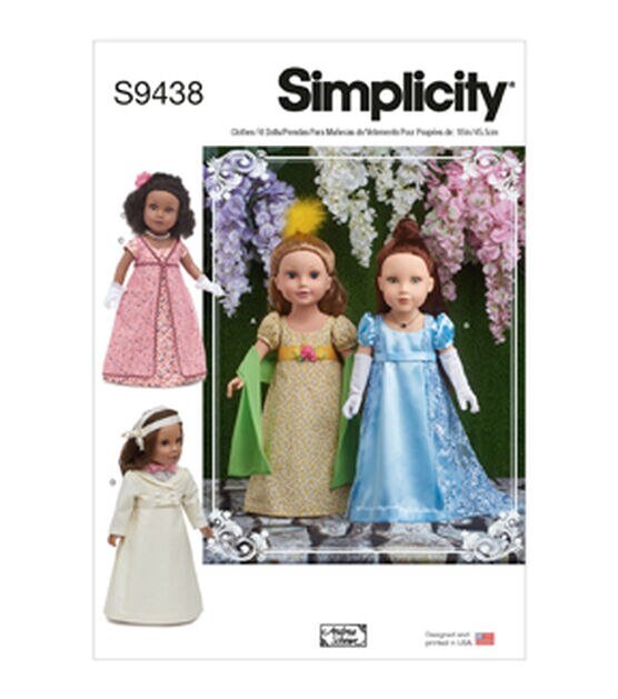 Simplicity S9438 Size 18" Doll Clothes Sewing Pattern