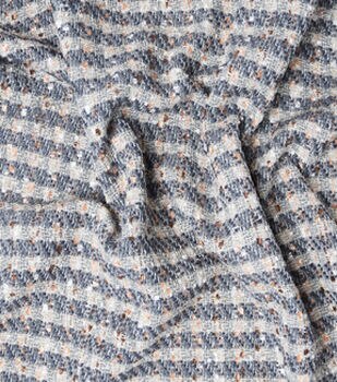 Cream Sweater Rib Knit Fabric