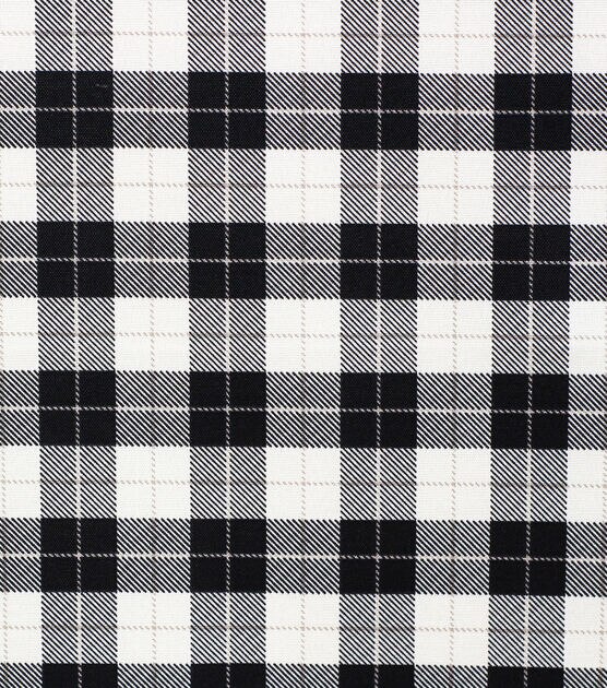 Tartan Plaid Grey Fabric