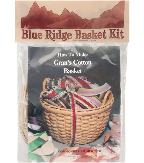 Commonwealth Basket 7" Blue Gran's Cotton Ridge Basket Kit, , hi-res, image 1