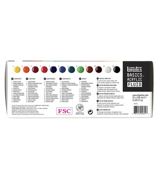 Liquitex 4oz Basics Acrylic Fluid Paint 6ct