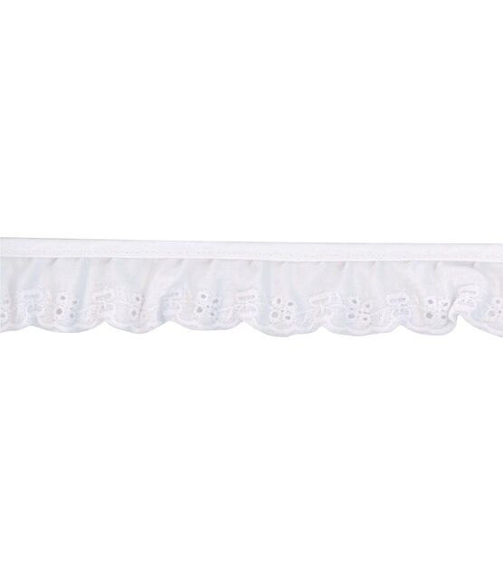 Bow Cotton Eyelet Lace Trim - 2 inch