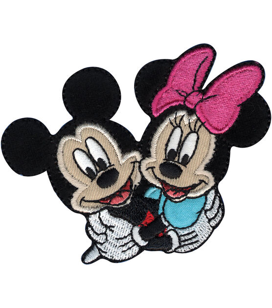 Vintage Walt Disney World Mickey And Minnie Sewing Notions Iron-On Patches