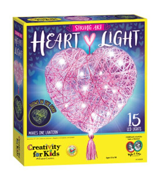 Creativity For Kids 16" String Art Heart Light Craft Kit