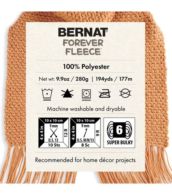 Bernat Forever Fleece 194yds Super Bulky Polyester Yarn, , hi-res, image 2
