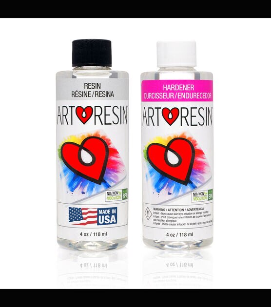 ArtResin - Epoxy Resin - Clear - Non-Toxic - 8 oz (4 oz Resin + 4 oz  Hardener) (236 ml)