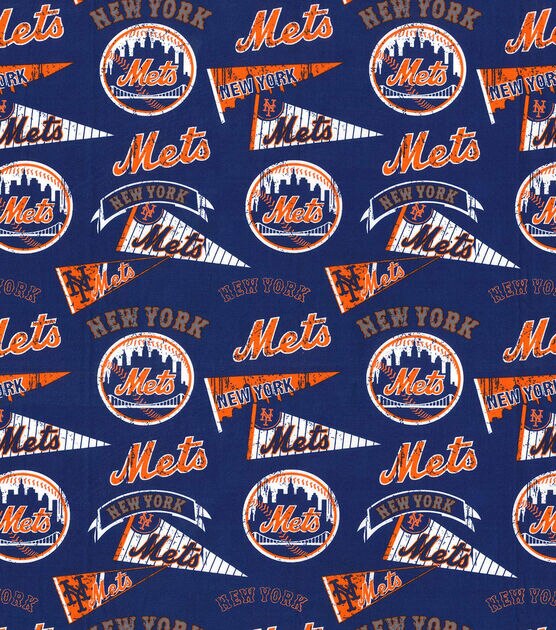 Fabric Traditions New York Mets MLB Retro Cotton Fabric