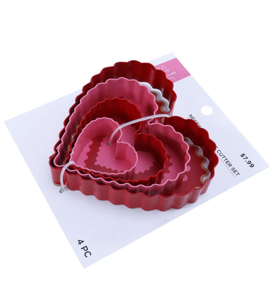 Celebrate It Hearts Stainless Steel Nested Cookie Cutter Set - 1 Each