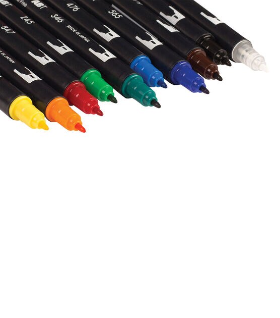 Tombow Dual Brush Pen Set 10 Pkg Primary, , hi-res, image 5