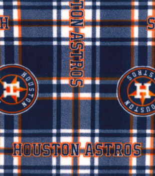 Fabric Traditions MLB Broadcloth Houston Astros Stars Orange, Quilting Fabric by The Yard