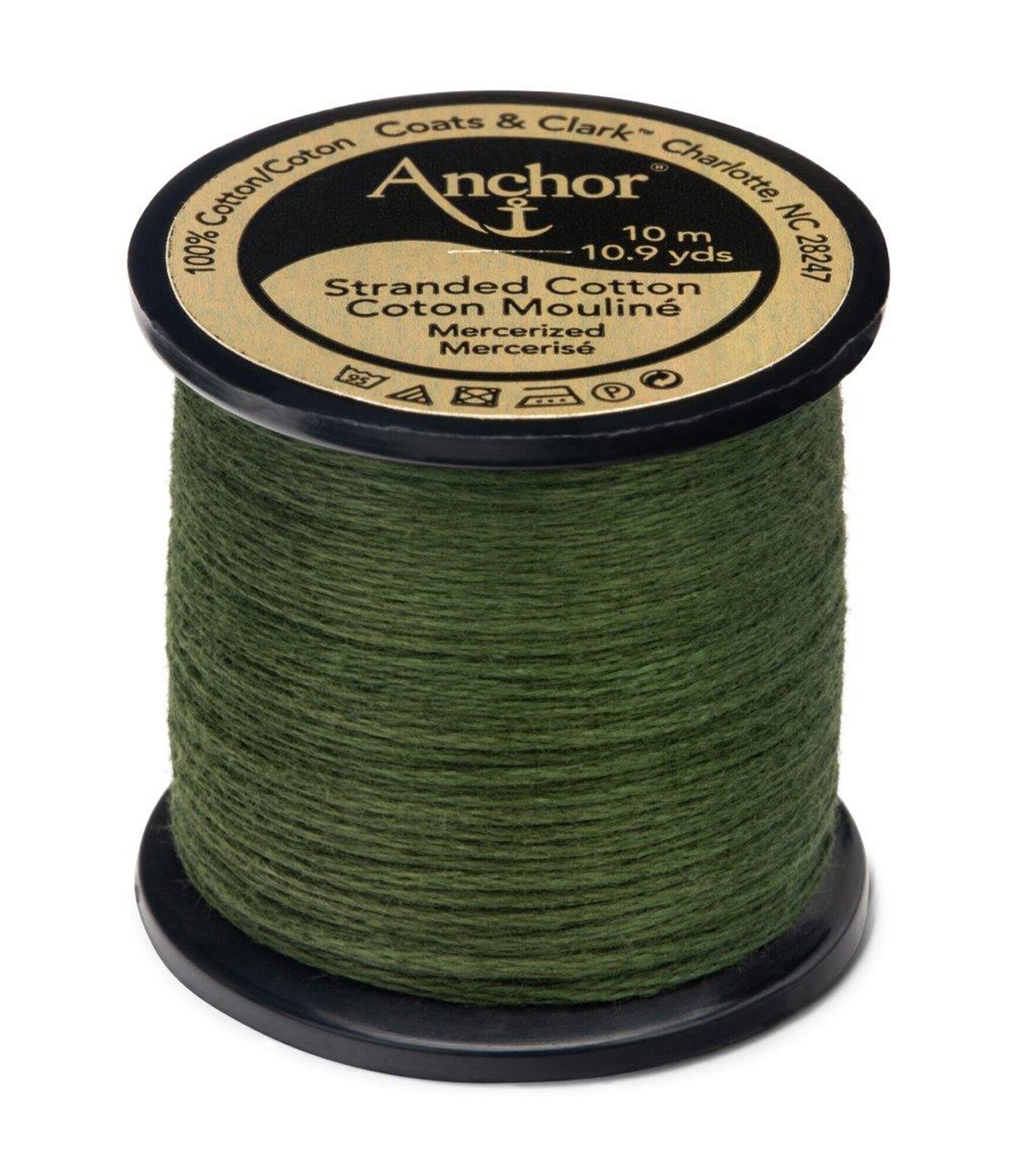 Anchor Cotton 10.9yd Greens Cotton Embroidery Floss, 263 Loden Green Dark, hi-res