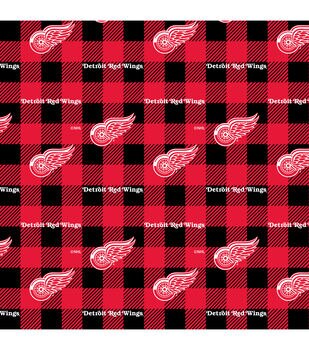 Detroit Red Wings Fleece Fabric 60-Block