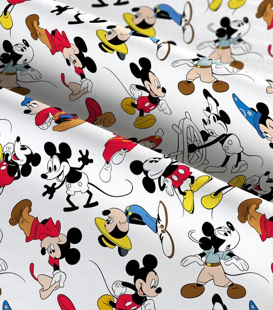 Disney Mickey Mouse Cotton Fabric Mickey Through the Years, , hi-res, image 3