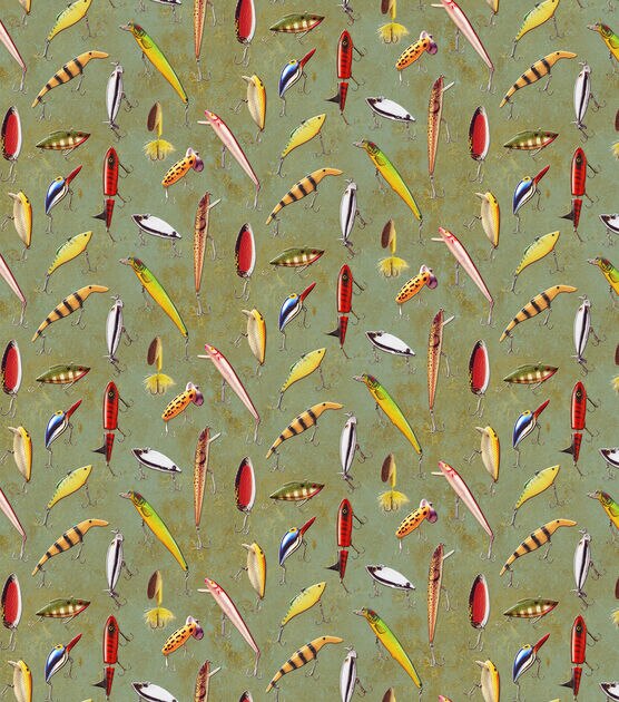 Springs Creative Fly Fishing Cotton Fabric, , hi-res, image 2