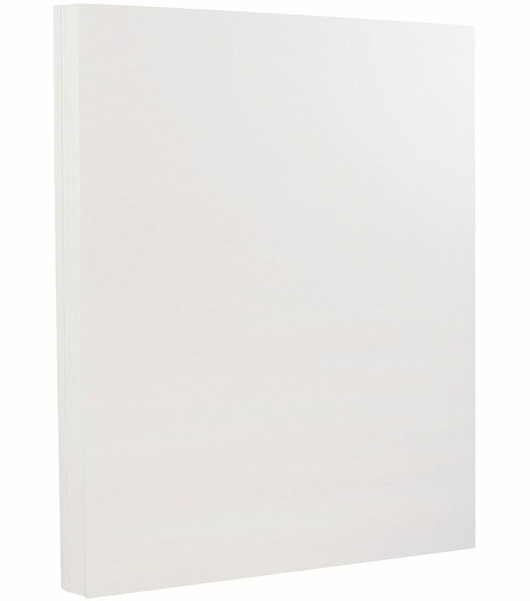 Basic WHITE (Standard) Card Stock Paper - 8.5 x 11 - 80lb Cover