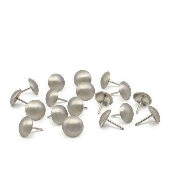 5 8In Round Decorative Nails-Nickel