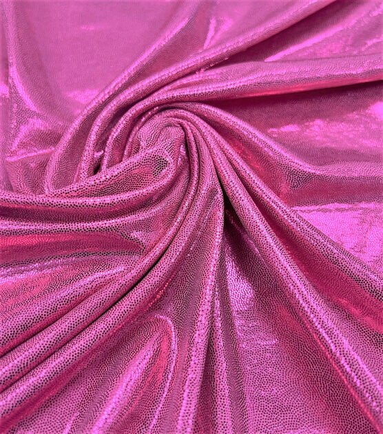 4 way stretch fabric mesh foil fuchsia