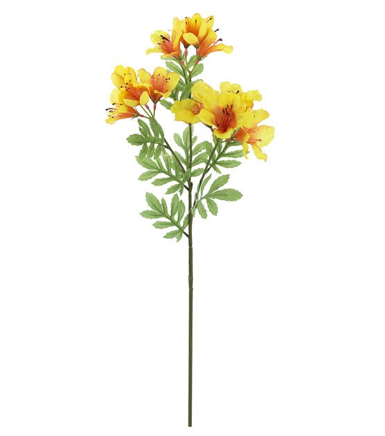 28" Summer Yellow Alstroemeria Stem by Bloom Room