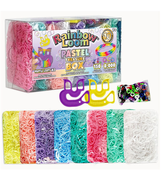 Rainbow loom rubber band bracelet hi-res stock photography and