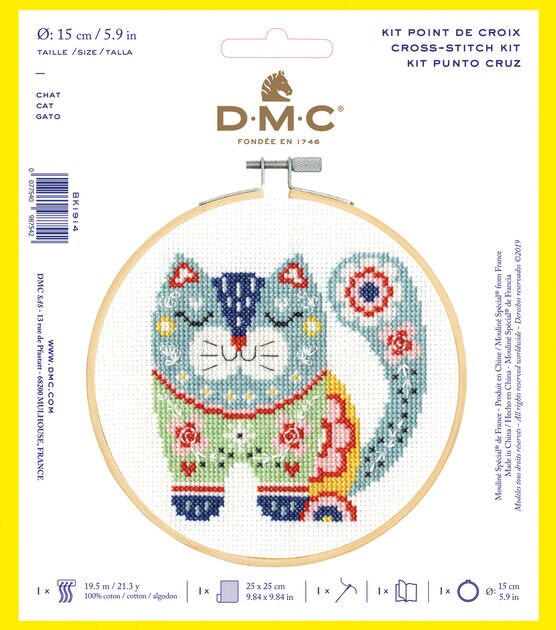 Dimensions Cross Stitch Kit 6 in. Meow