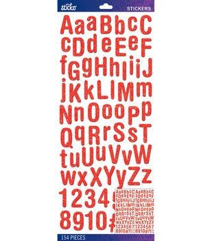 Sticko Alphabet Stickers - Script XL Gold Foil