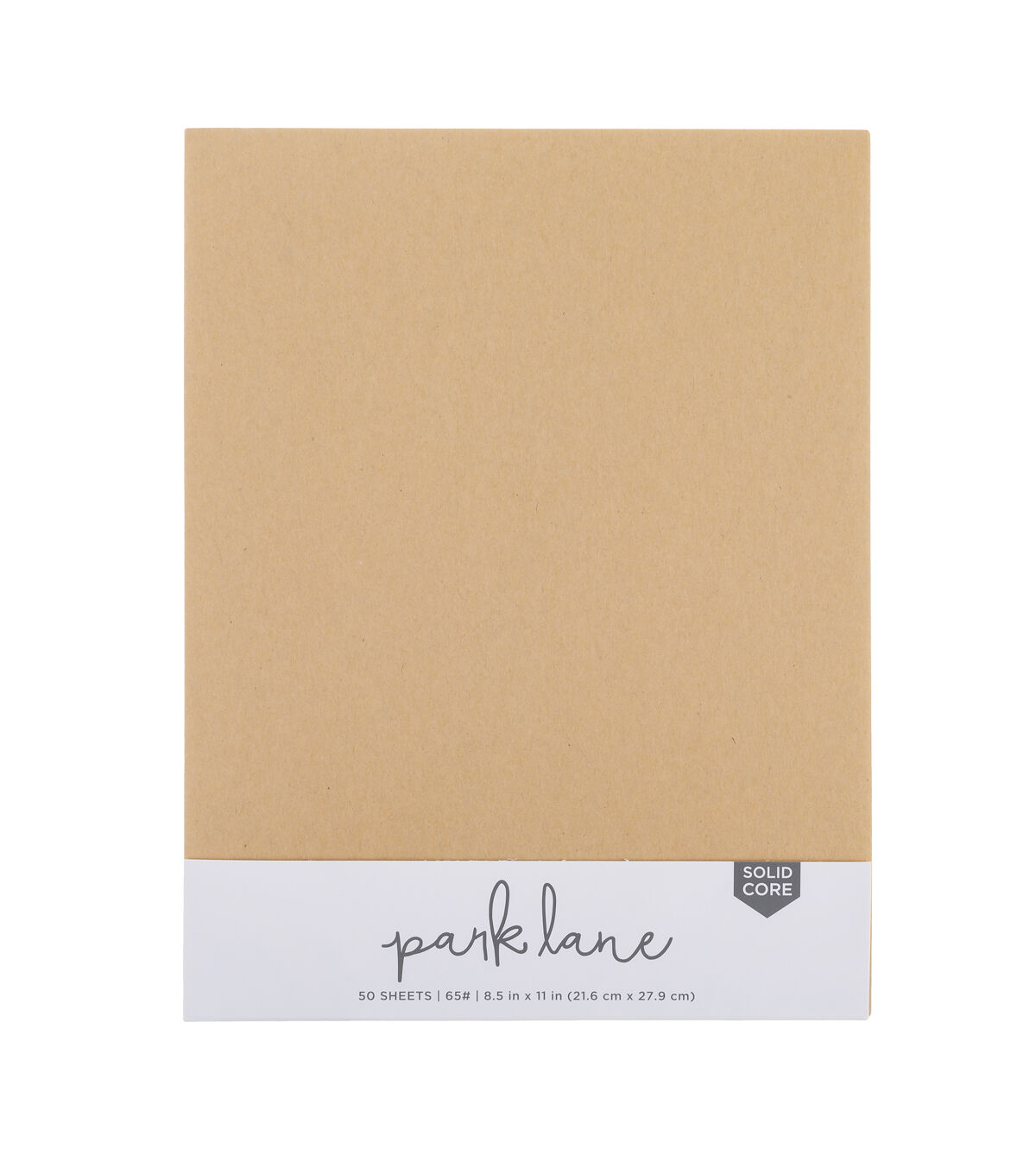 50 Sheet 8.5 x 11 Light Brown Cardstock Paper Pack by Park Lane