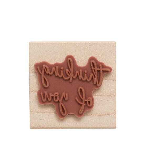 American Crafts Wooden Stamp Thinking, , hi-res, image 2