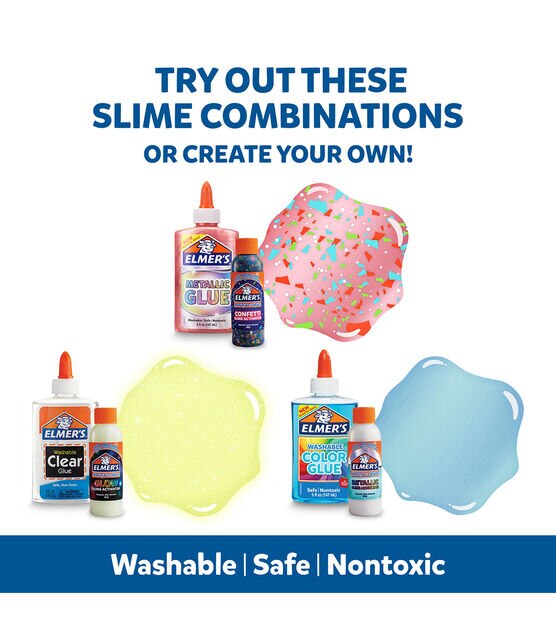 Elmer's 4pc Fluffy Slime Kit : Target