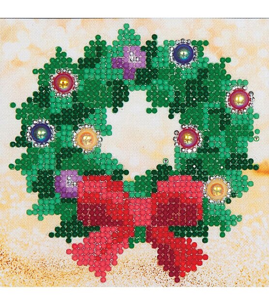Diamond Dotz 5" x 5" Christmas Wreath Facet Art Kit