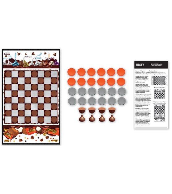 MasterPieces 33ct Hershey Kisses vs Reese Checkers Licensed Board Game, , hi-res, image 2