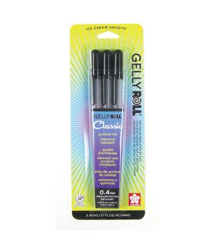 Gelly Roll Classic Fine Point Pens 6/Pkg-White - 053482574576