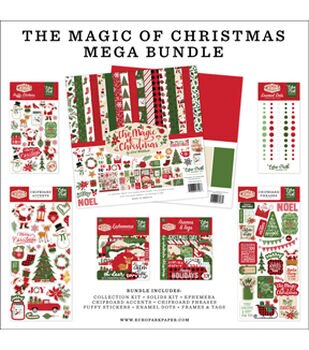 Echo Park Paper Company 12 x 12 Santa Claus Lane Christmas Kit