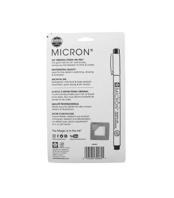 Sakura Fine Point Black Micron Pens 8ct, , hi-res, image 2