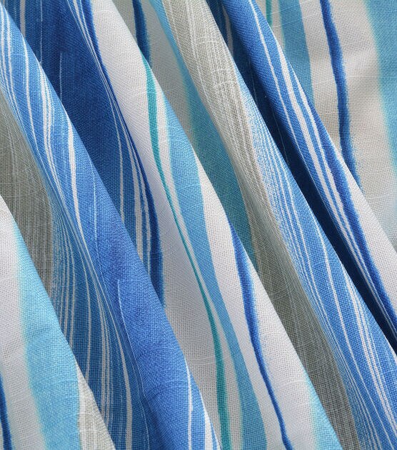 Tommy Bahama Home Upholstery Fabric Seascape Stripe Azul, , hi-res, image 2