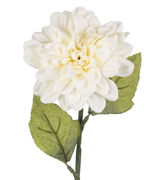28" Cream Dahlia Stem by Bloom Room, , hi-res, image 2