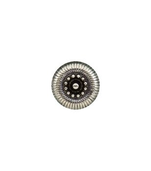 Silver/Black Etched Concave Raised Rim Metal Shank Button 13/16 - Quantity  Of 10 > Buttons & Findings > Fabric Mart