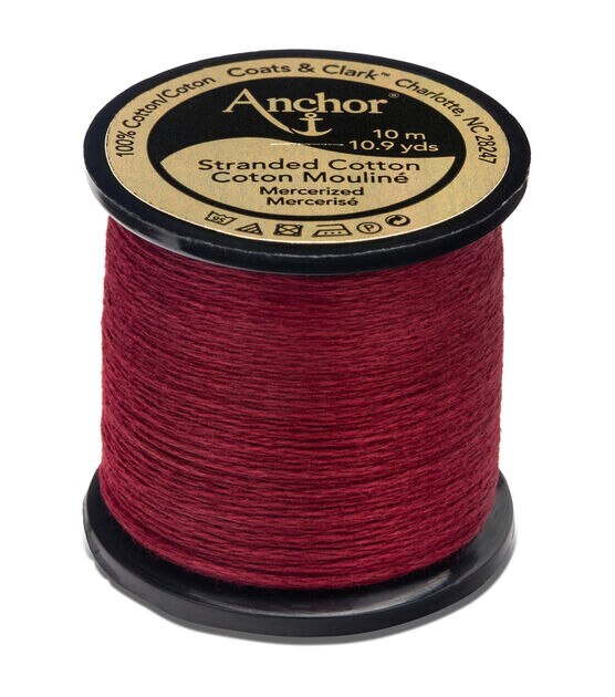 Anchor Cotton 10.9yd Pinks & Reds Cotton Embroidery Floss, , hi-res, image 1