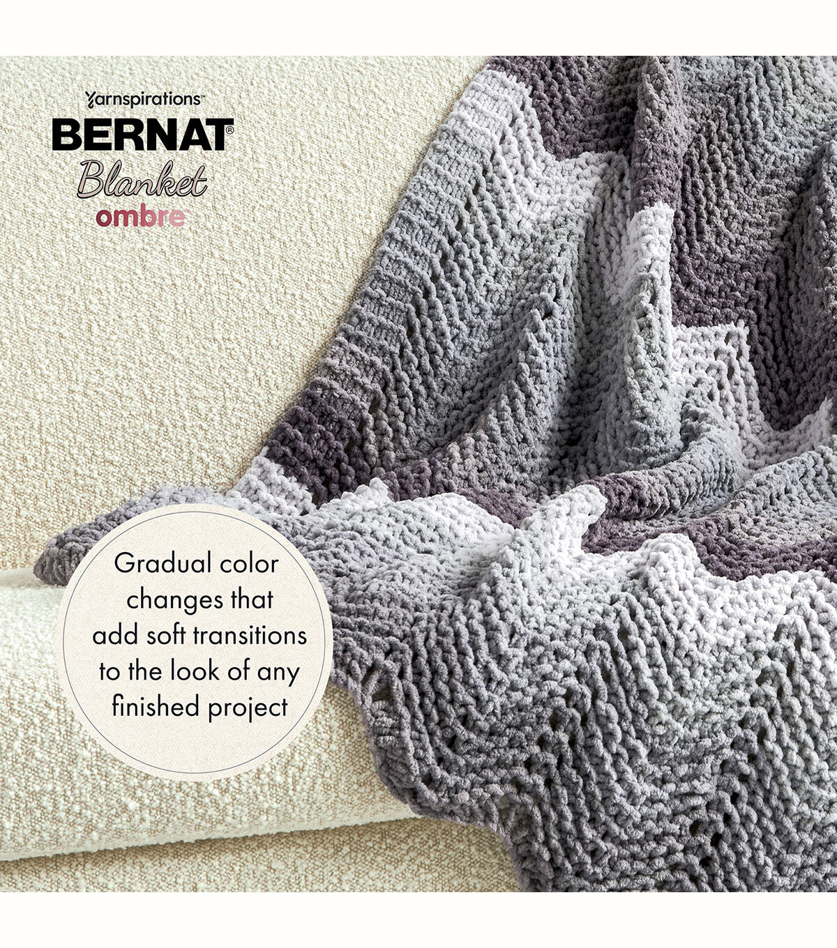 Bernat Blanket Ombre Yarn - Navy