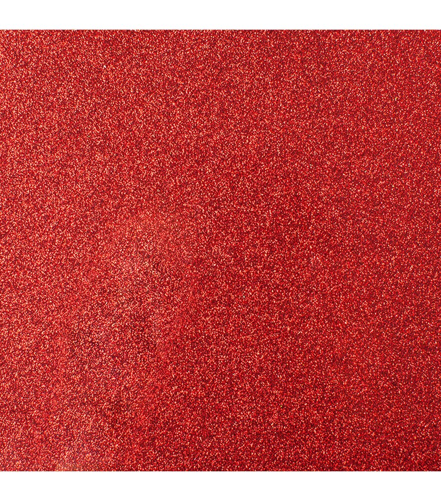 Cricut 12" x 19" Glitter Iron On Roll, Red, swatch, image 14