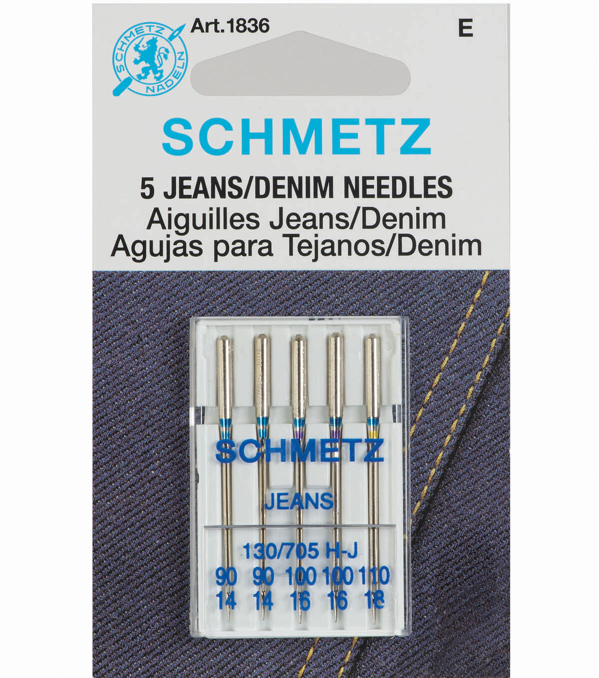 Machine Needles, Jeans/Denim - A Threaded Needle