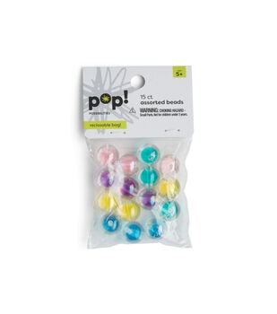 POP! Possibilities 160 pk 7mm Translucent Beads - Alphabet