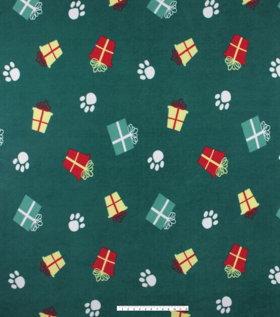 48" Wide Meowy Christmas No Sew Fleece Blanket, , hi-res, image 4
