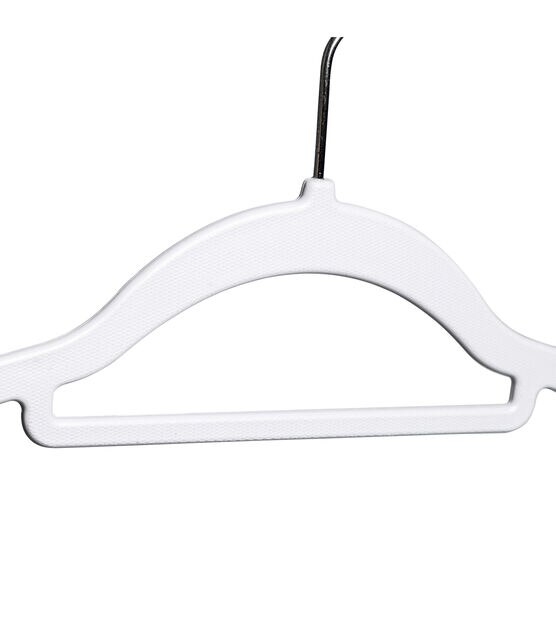  All Hung Up Hangers Plastic Coat Hangers, Clothes Hangers, Thin  Plastic Hangers, Color Plastic Hangers, Blouse Hangers (White, 48pk) : Home  & Kitchen