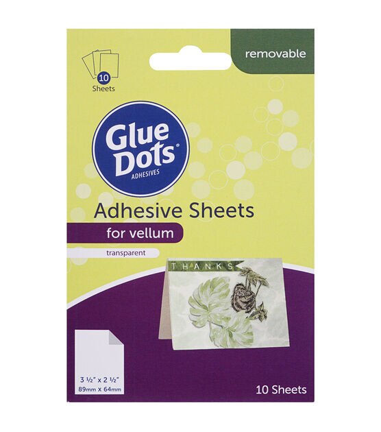 Glue Dots Repositionable Double Sided Sheets, Pack Of 5 Cut To Size Sheets