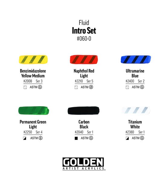 Golden Paint 30ml Fluid Intro Set Acrylic Paint 6ct, , hi-res, image 5