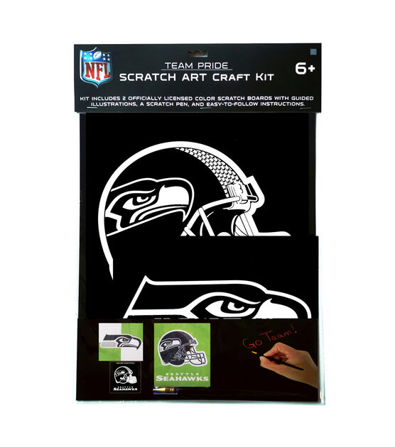 Sporticulture 2ct NFL Seattle Seahawks Scratch Art Kit